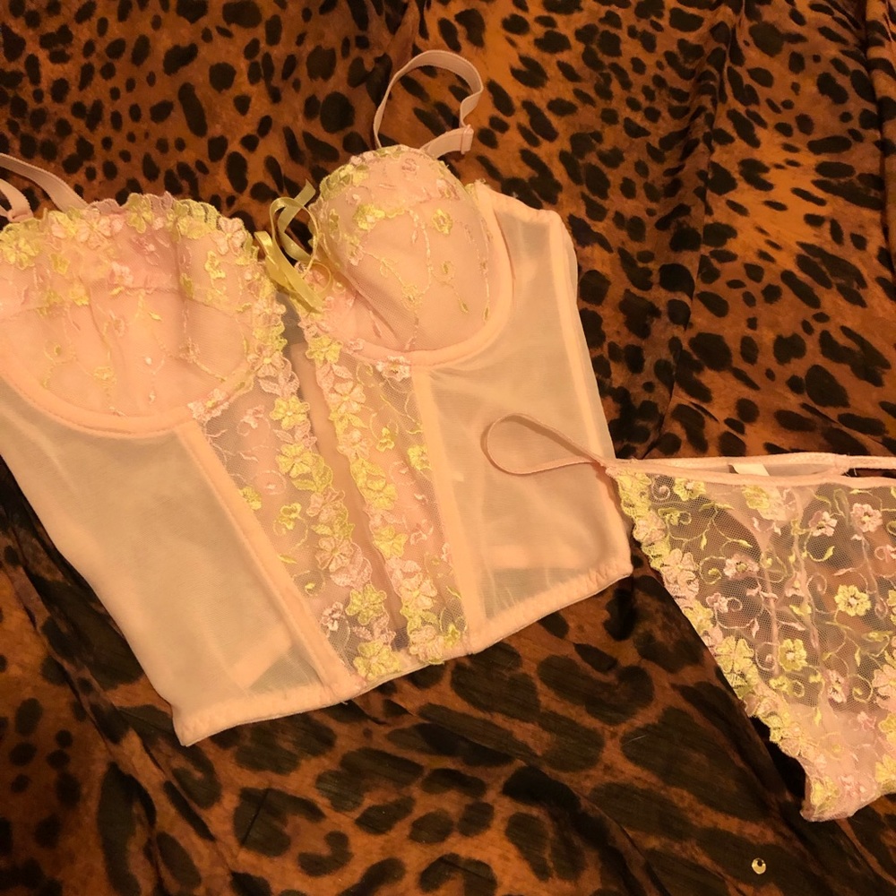 Corset and thong set